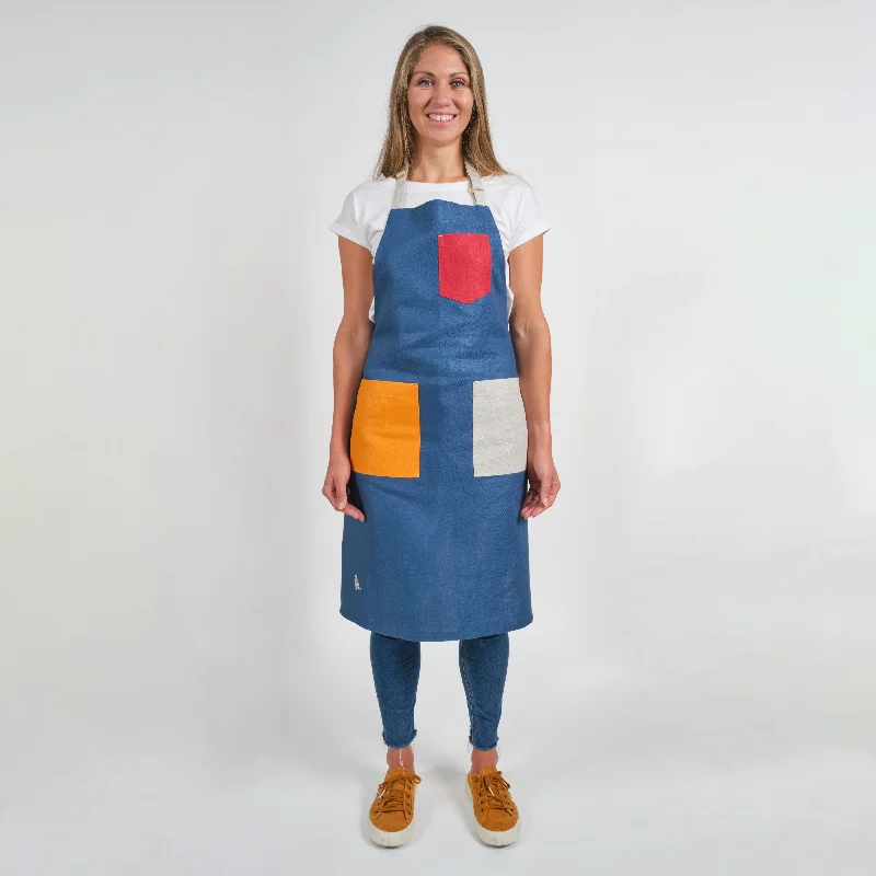 Blue Rainbow Apron