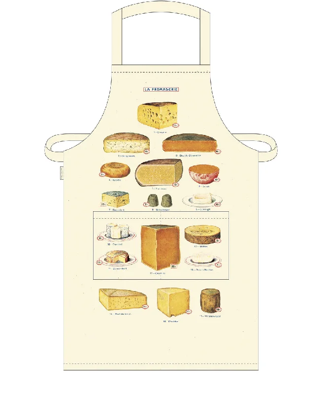 Cavallini & Co. Cheese Chart Cotton Apron