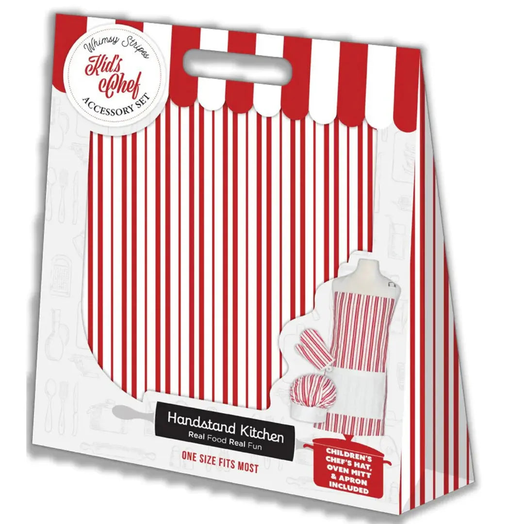 Classic Striped Deluxe Youth Apron Boxed Set