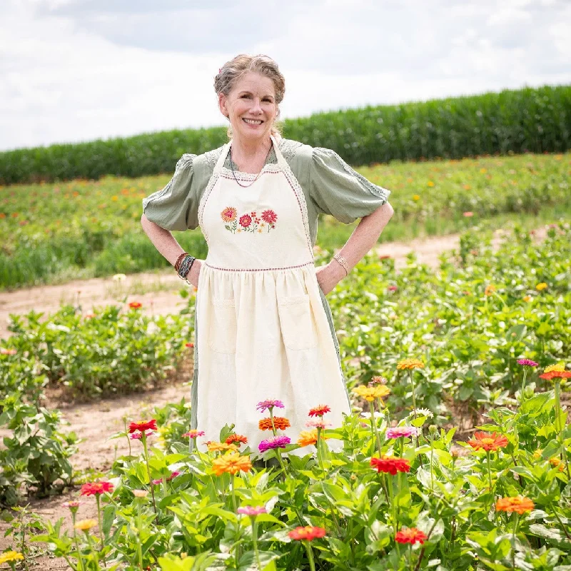 Dahlia Embroidered Apron