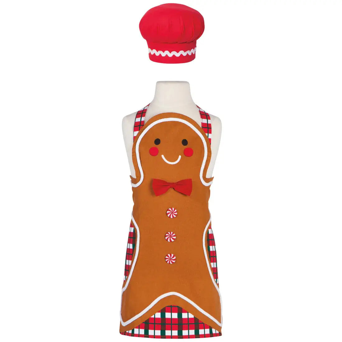 Gingerbread Daydream Kids Apron and Hat Set