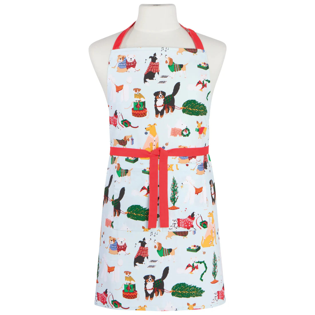 Holiday Hounds Festive Holiday Apron