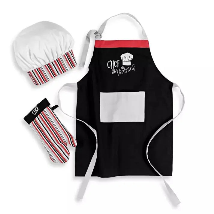 MUKitchen Chef In Training 3 Piece Kids Chef Set