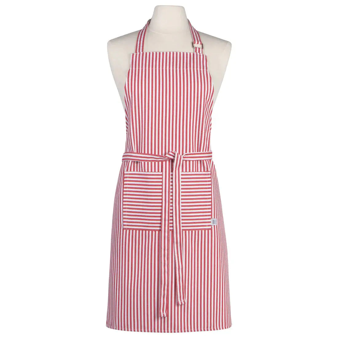 Narrow Red Stripe Chef's Apron