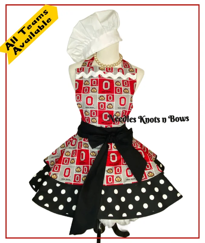 Ohio State Buckeye's Women's Apron