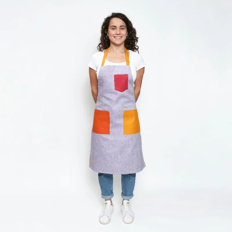 Purple Rainbow Apron