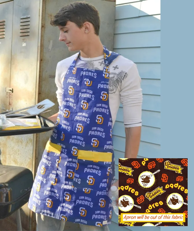 San Diego Padres Baseball Apron with Pockets