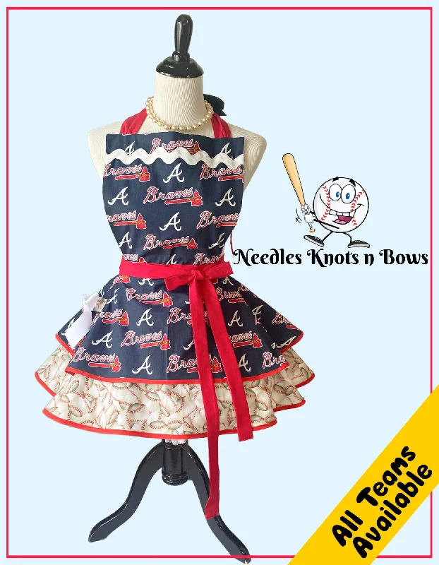 Women's Atlanta Braves Game Day Baseball Apron