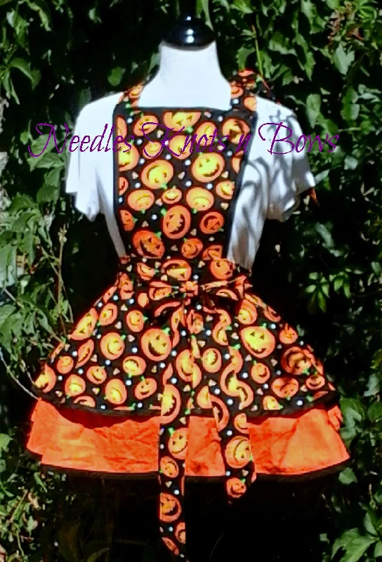 Women's Halloween Pumpkin Apron