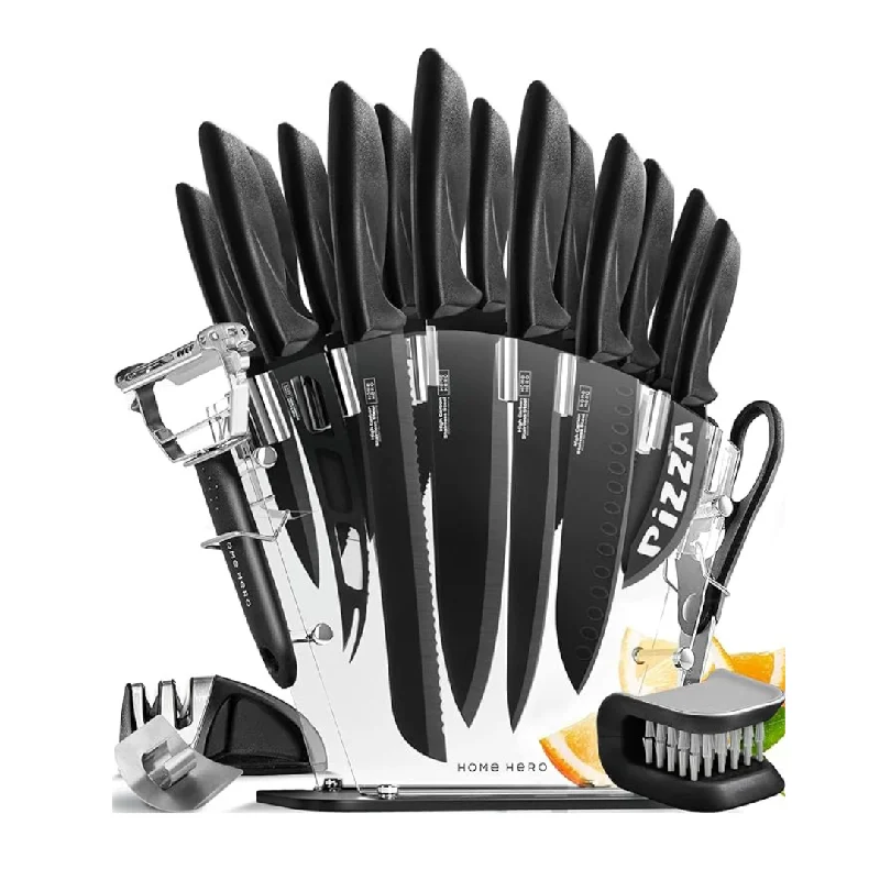 17-Piece Home Hero Kitchen Knife Block Set