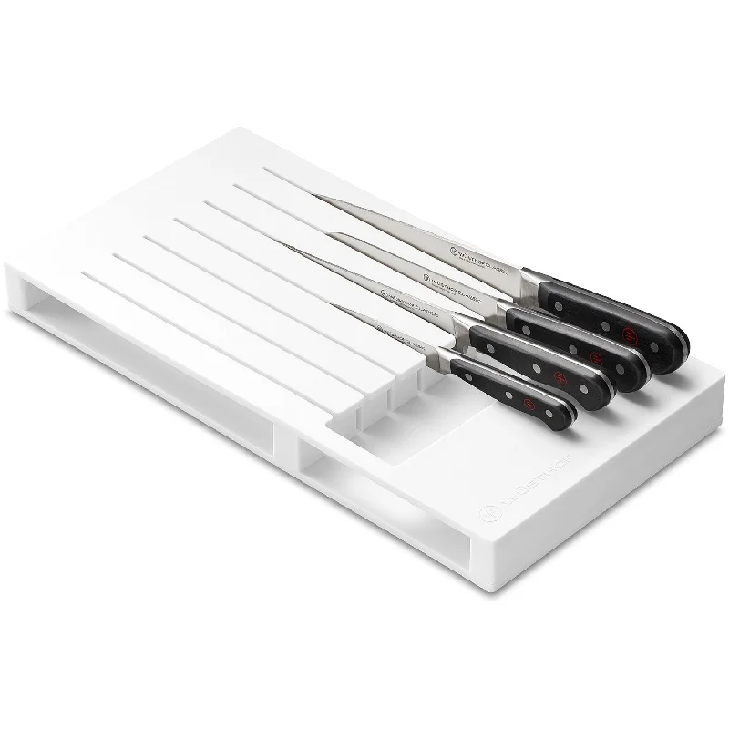 Wusthof 7 Slot In-Drawer Plastic Knife Tray - White