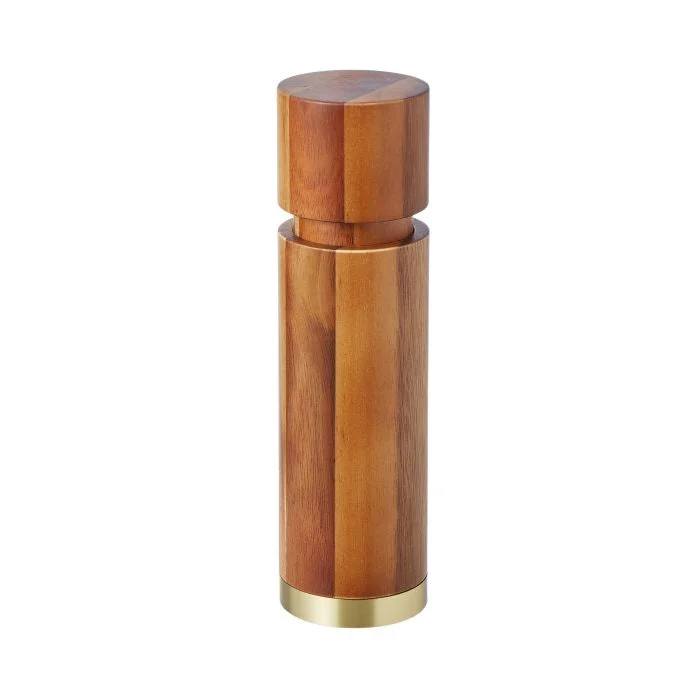 Acacia & Brass Pepper Mill