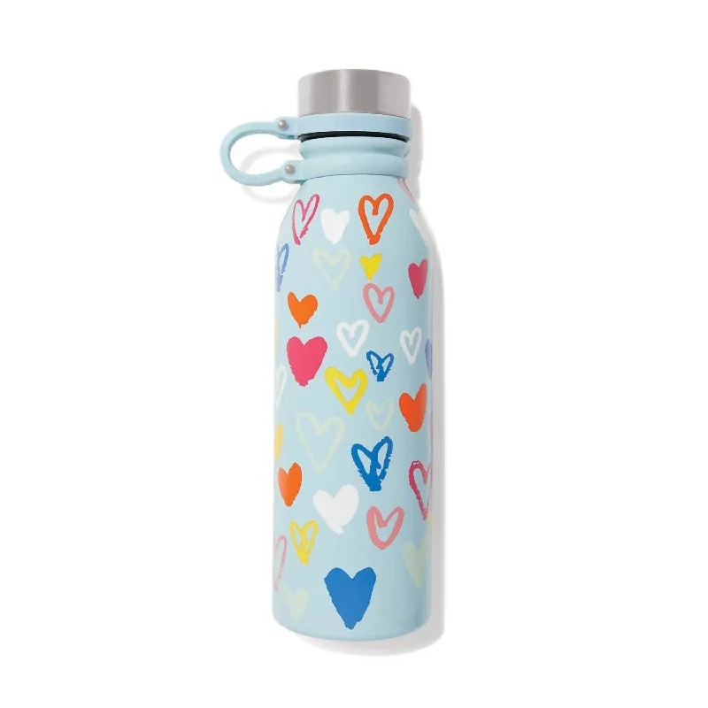 Color Of Love Water Bottle In Blue