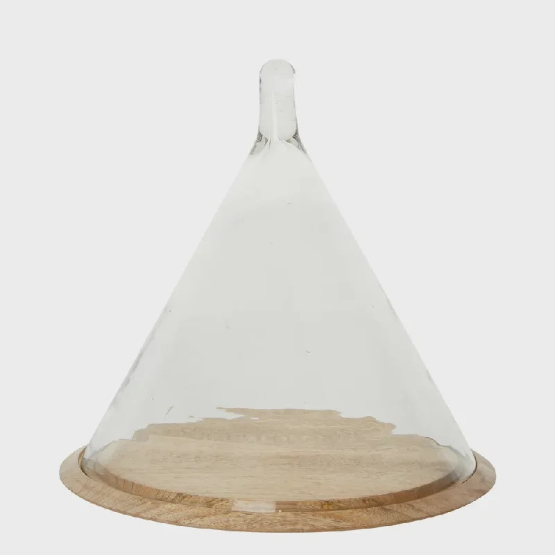 Cone Glass Cloche Large