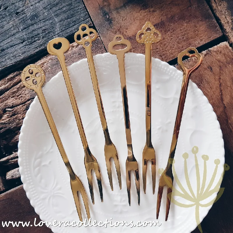 Gold  - 6 Piece Forks Set