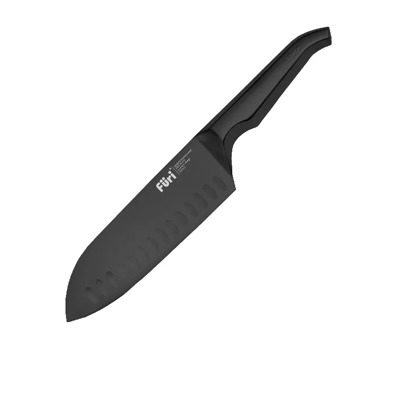 Furi Pro East West Santoku Knife 17cm Jet in Black