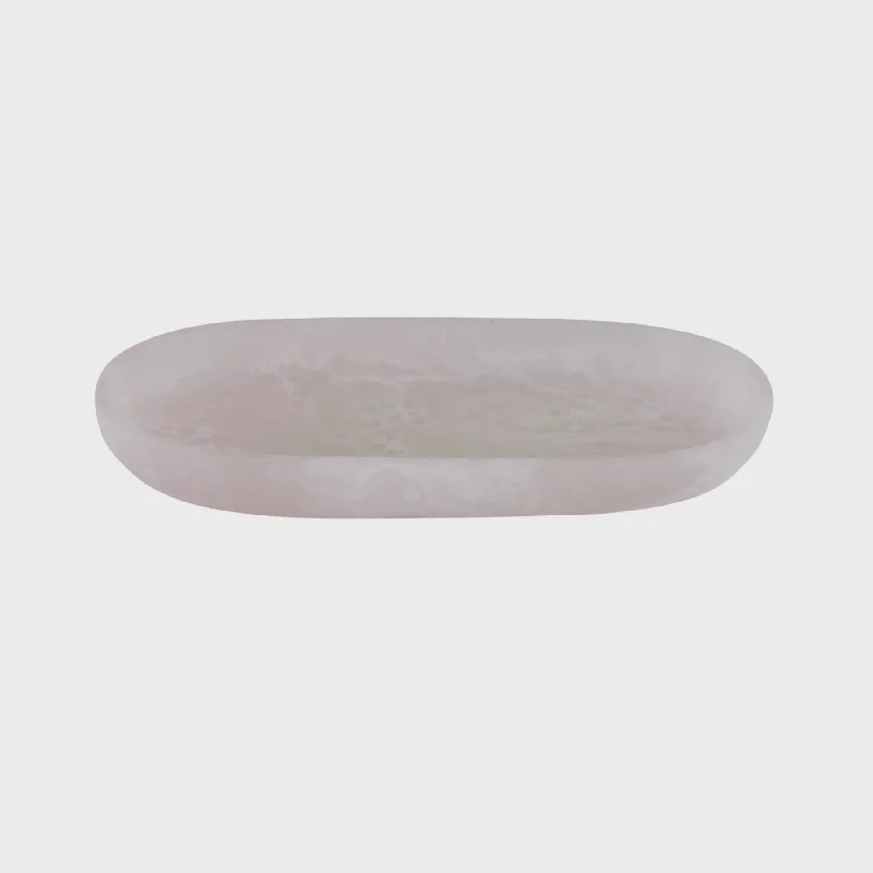 Kip Resin Oval Tray Nude