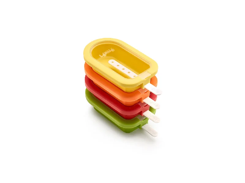 Lekue Stackable Ice Lollipop Molds, Set of 4, Multicolor