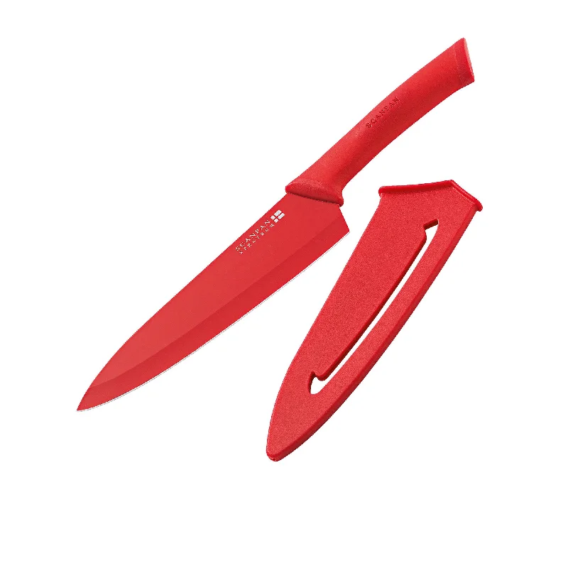 Scanpan Spectrum Soft Touch Cooks Knife 18cm in Red