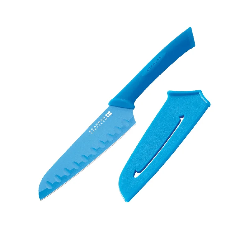 Scanpan Spectrum Soft Touch Santoku Knife 14cm in Blue