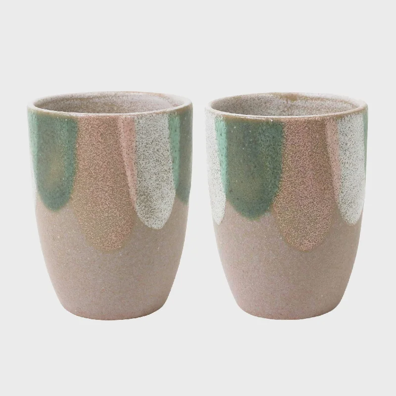 Tate Latte Cups Green S/2