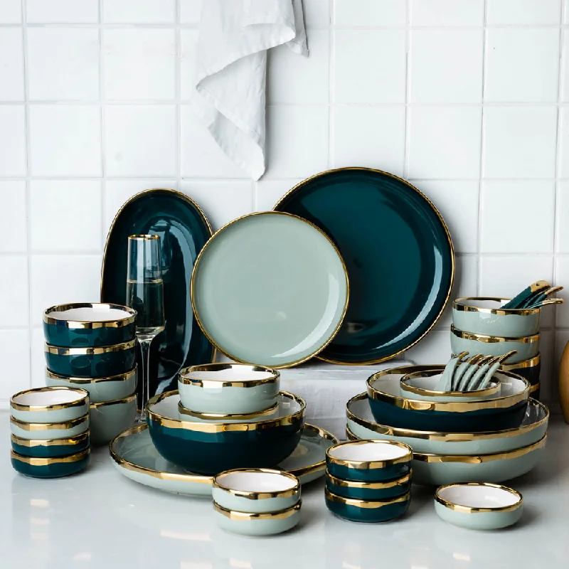 50 Piece Ceramic Dinnerware Set