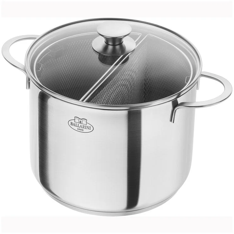 Ancona 8-Quart Stainless Steel Pasta Pot with Lid and Strainers