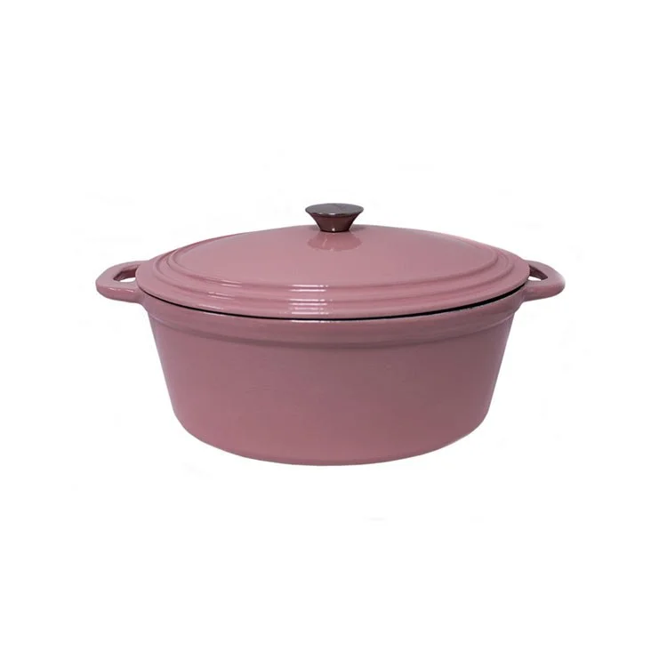 Neo 5-Quart Cast Iron Oval Covered Casserole Dish