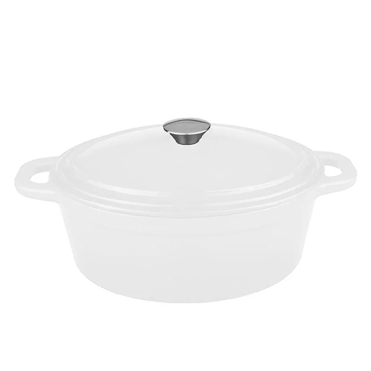 Neo 8-Quart Cast Iron Oval Covered Casserole Dish