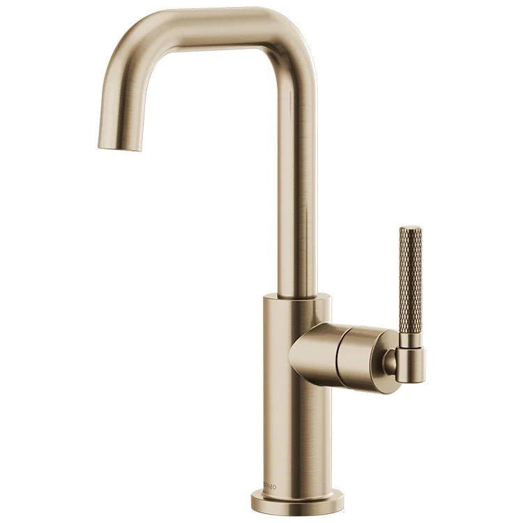 Litze Single Handle Bar Faucet with Square Spout/Knurled Handle