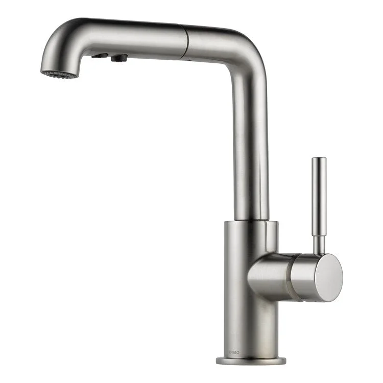 Solna Single Handle Single Hole Pull Out Kitchen Faucet with Lever Handle