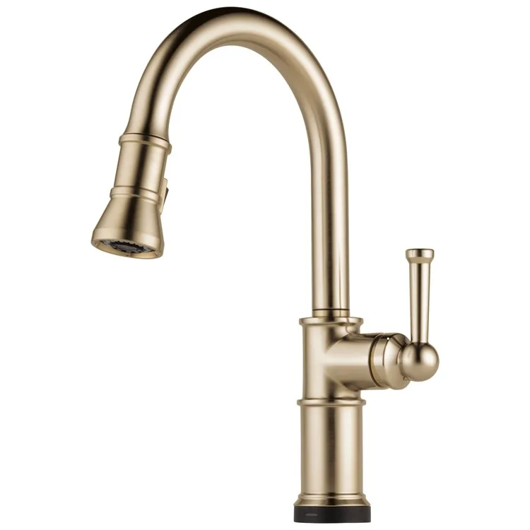 Kitchen Faucet Artesso SmartTouch Technology 1 Lever ADA Brilliance Luxe Gold Pull Down 2 Function Handspray 1.8 Gallons per Minute