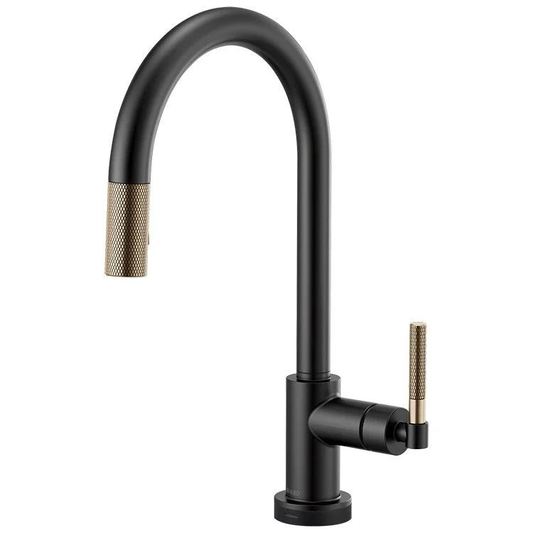 Litze Single Handle SmartTouch Pull Down Faucet with High-Arc Spout/Knurled Handle