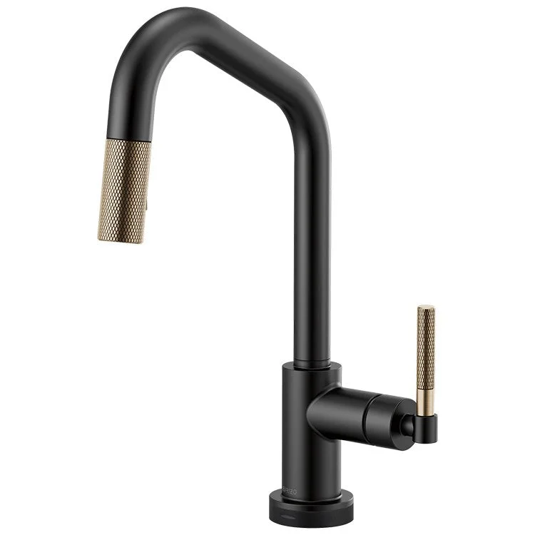 Litze Single Handle SmartTouch Pull Down Faucet with Angled Spout/Knurled Handle