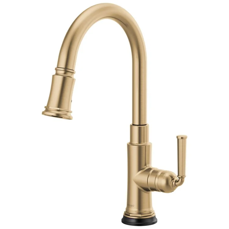 Kitchen Faucet Rook SmartTouch Pull Down 1 Lever ADA Brilliance Luxe Gold 1.8 Gallons per Minute