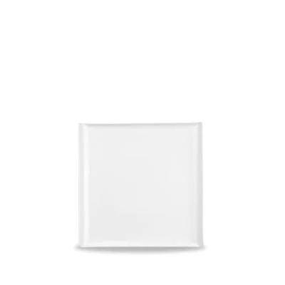 Churchill Alchemy Melamine 12" Square Melamine Buffet Tray, White 4 /Case* - ZPL MSTW1