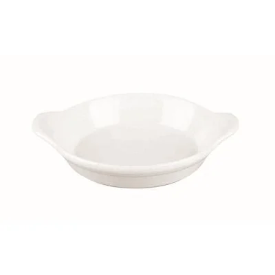 Churchill Cookware 5" x 6" Mini Round Earned Dish, White, 6 /Case - WHCWRE6N