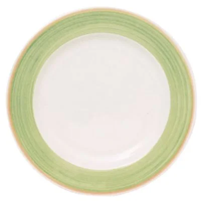 Continental Cosmo 11.5" Wide Rim Plate, Green 12 /Case