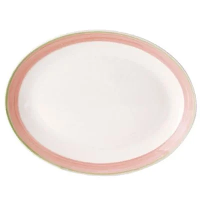 Continental Cosmo 11" Coupe Oval Platter, Pink 12 /Case