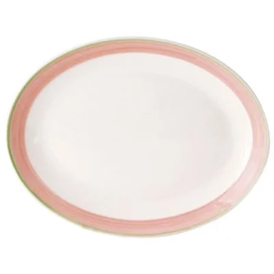 Continental Cosmo 11" Coupe Oval Platter, Pink 12 /Case