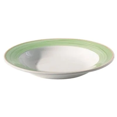 Continental Cosmo 11 Oz Rim Soup Plate, Green 24 /Case