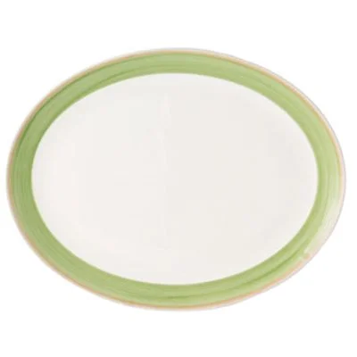 Continental Cosmo 12" Coupe Oval Platter, Green 12 /Case