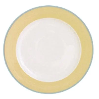 Continental Cosmo 8" Wide Rim Plate, Yellow 24 /Case