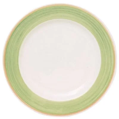 Continental Cosmo 9" Wide Rim Plate, Green 24 /Case