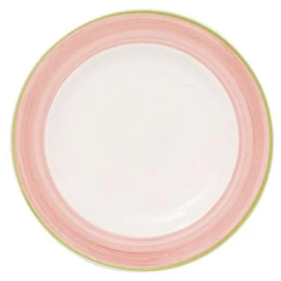 Continental Cosmo 9" Wide Rim Plate, Pink 24 /Case