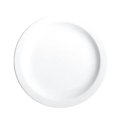 Continental Plain White 10" Narrow Rim Plate 24 /Case*