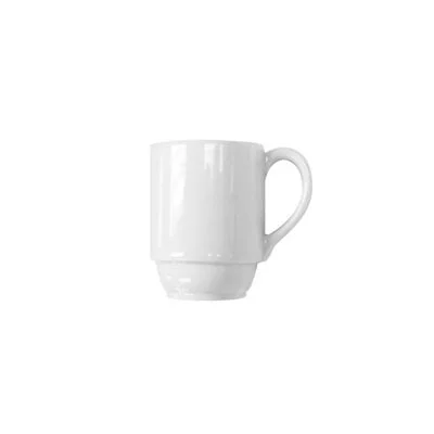 Continental Plain White 10 Oz Stacking Mug 24 /Case