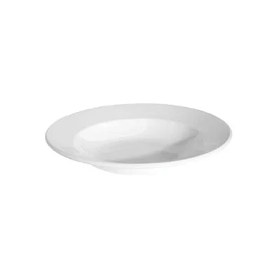 Continental Plain White 11 Oz Rimmed Soup Plate 24 /Case