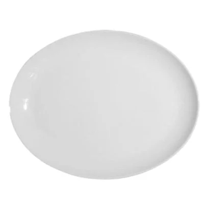 Continental Plain White 8" Coupe Oval Platter 12 /Case