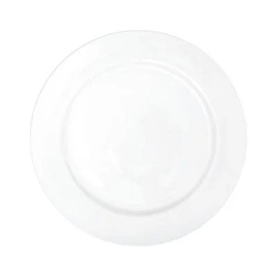 Continental Plain White Nouveau 10.75" Wide Rim Plate 24 /Case